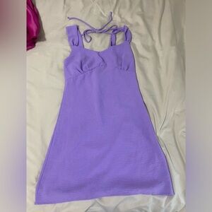 Purple mini dress